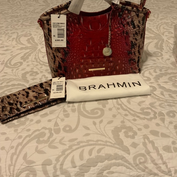 Brahmin Handbags - Brahmin Exclusive Ruby Red Ombre Small Melbourne